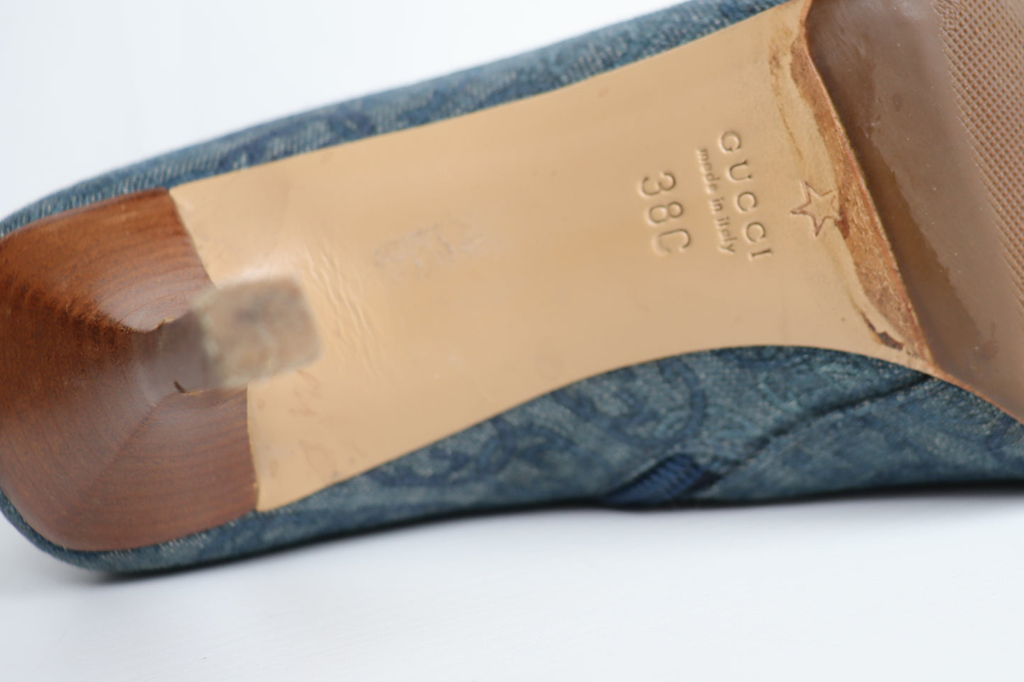 Vintage Gucci Denim Ankle Boots 38