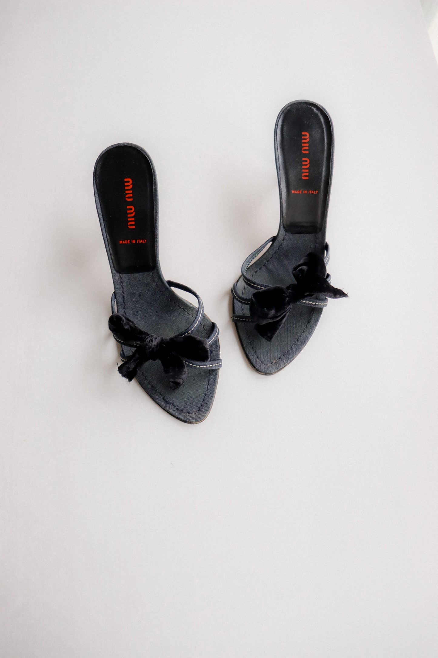 Vintage Miu Miu Bow Mules 37