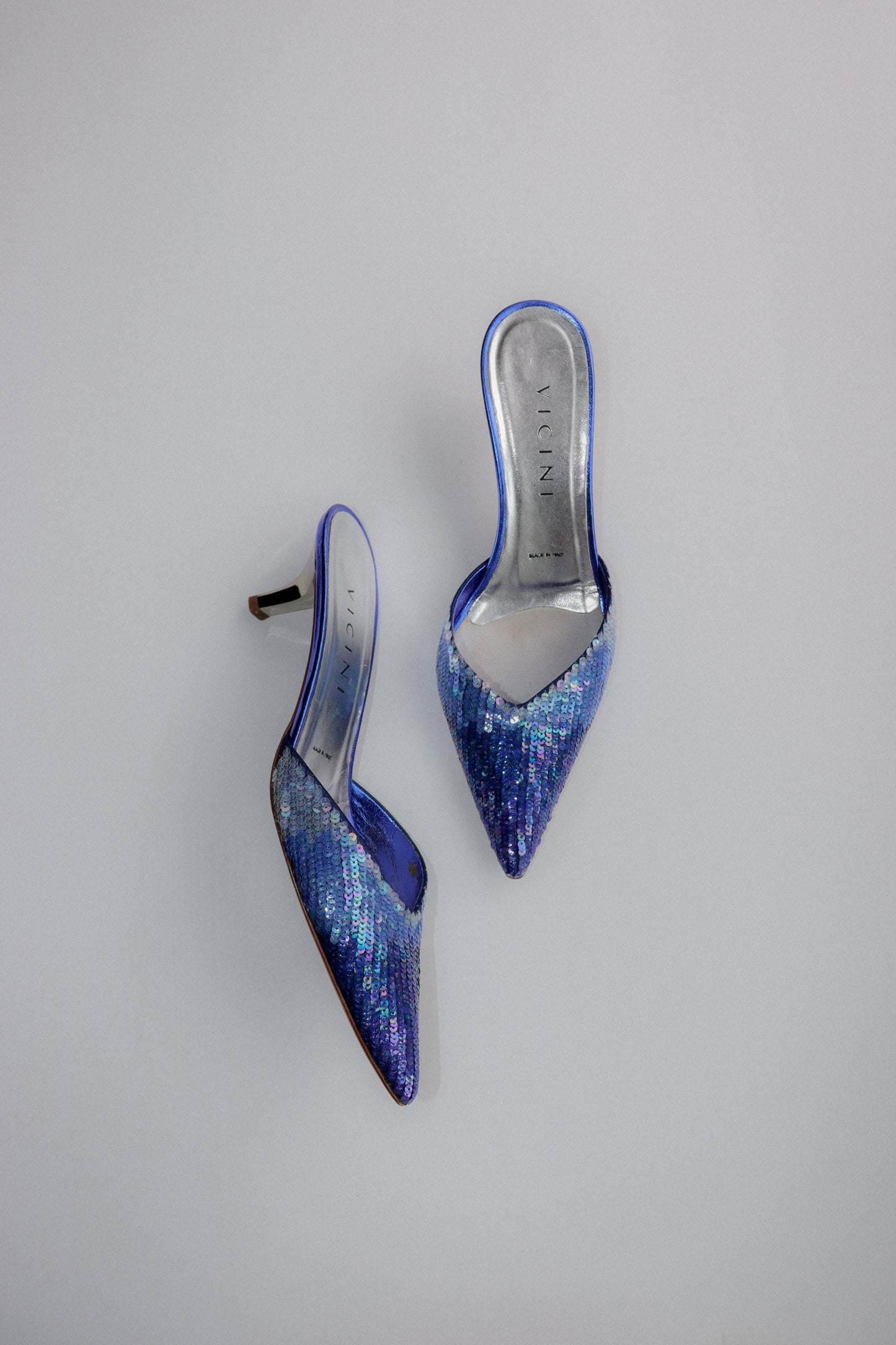 Vintage Vicini Mermaid Mules 39