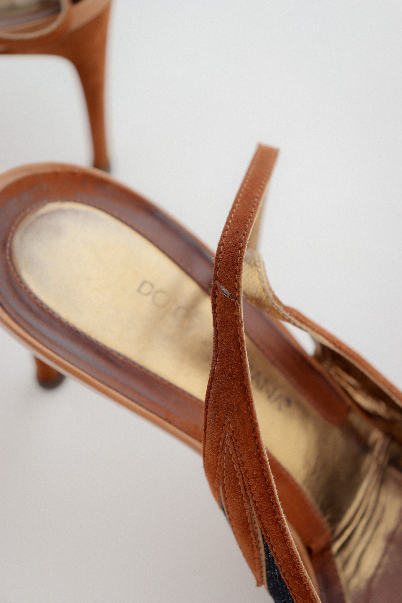 Vintage Dolce&Gabbana Slingback Kitten Heels 38