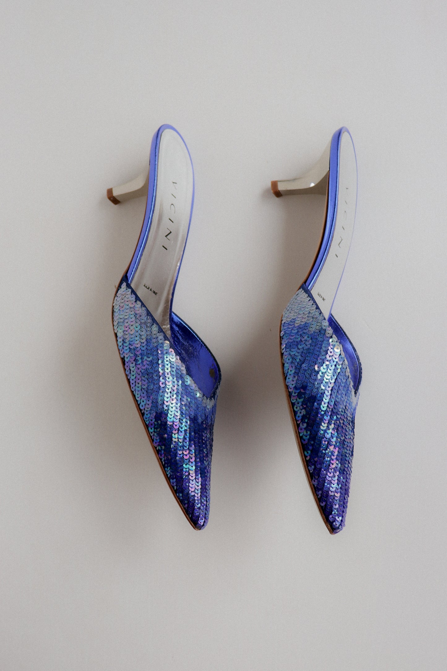 Vintage Vicini Mermaid Mules 39