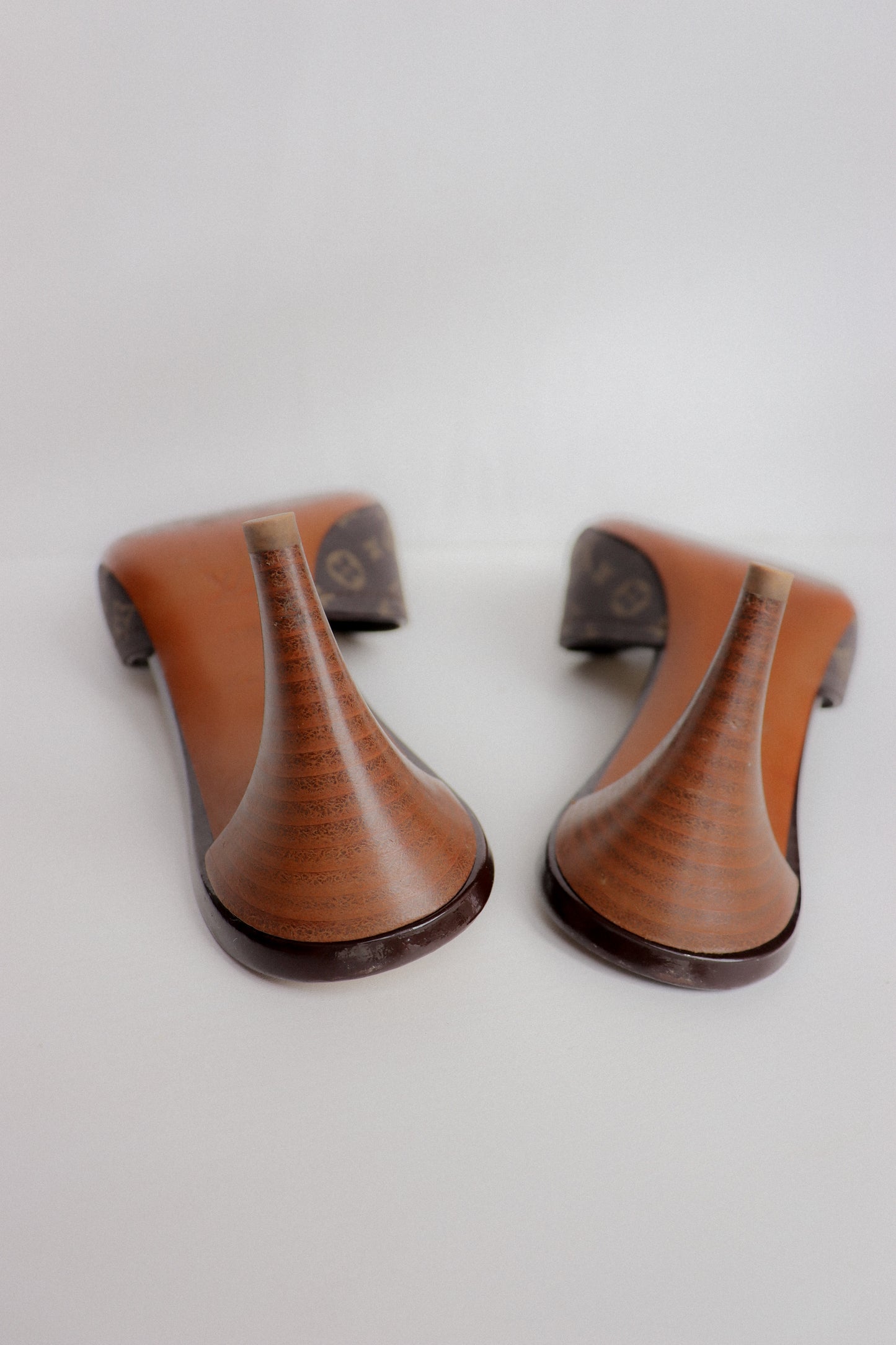 Vintage Louis Vuitton Denim Mules 38.5
