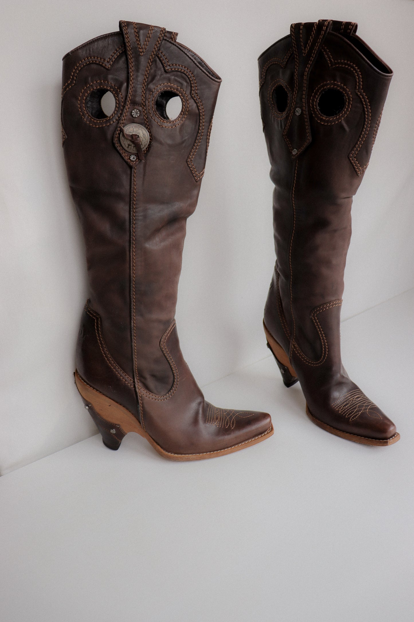 Vintage Dior Western Boots 37