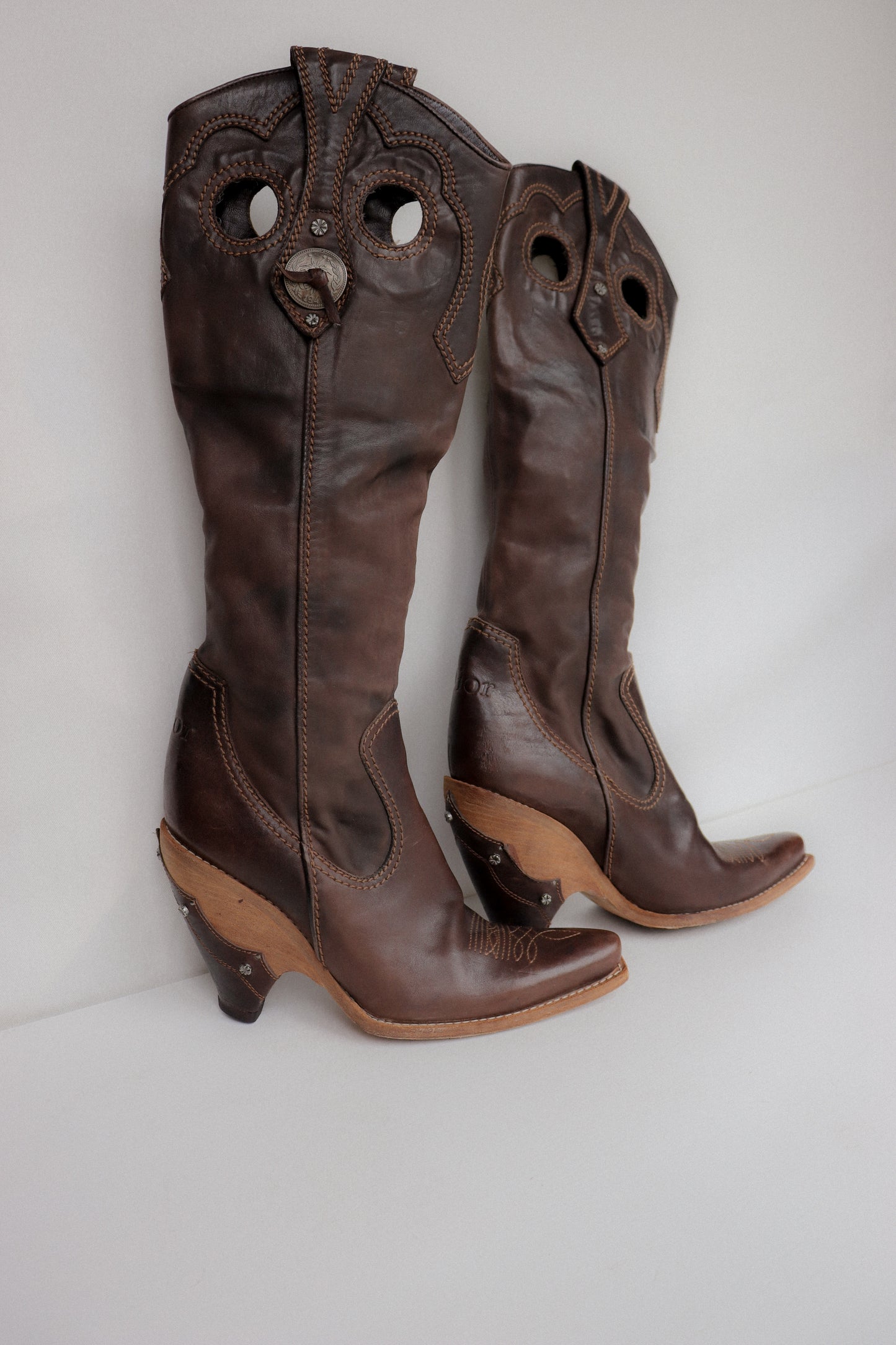Vintage Dior Western Boots 37