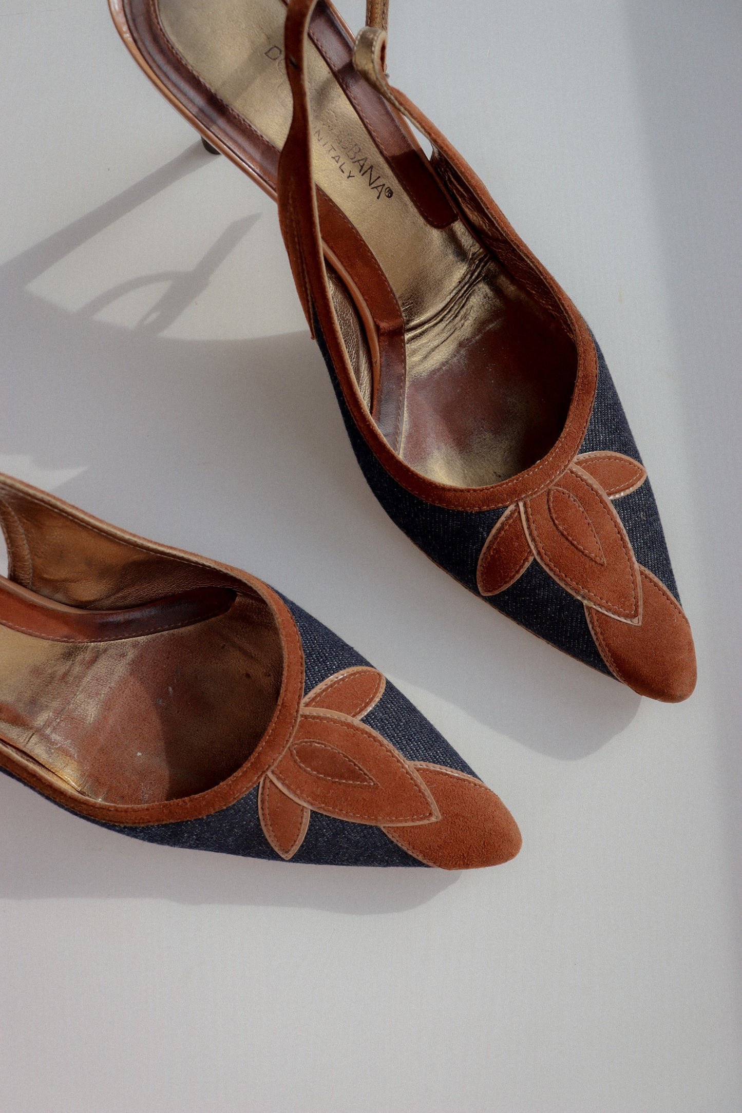 Vintage Dolce&Gabbana Slingback Kitten Heels 38