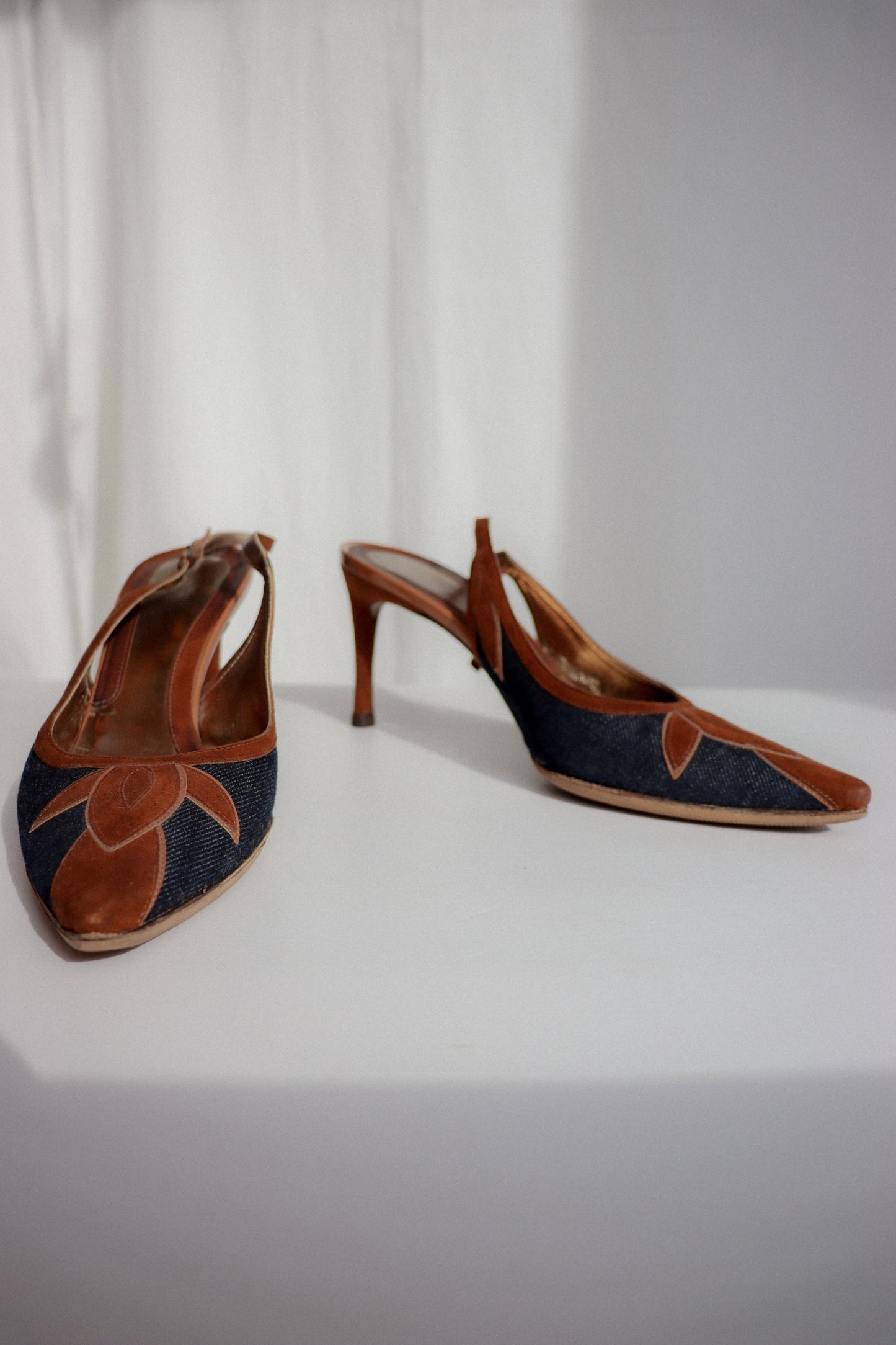 Vintage Dolce&Gabbana Slingback Kitten Heels 38