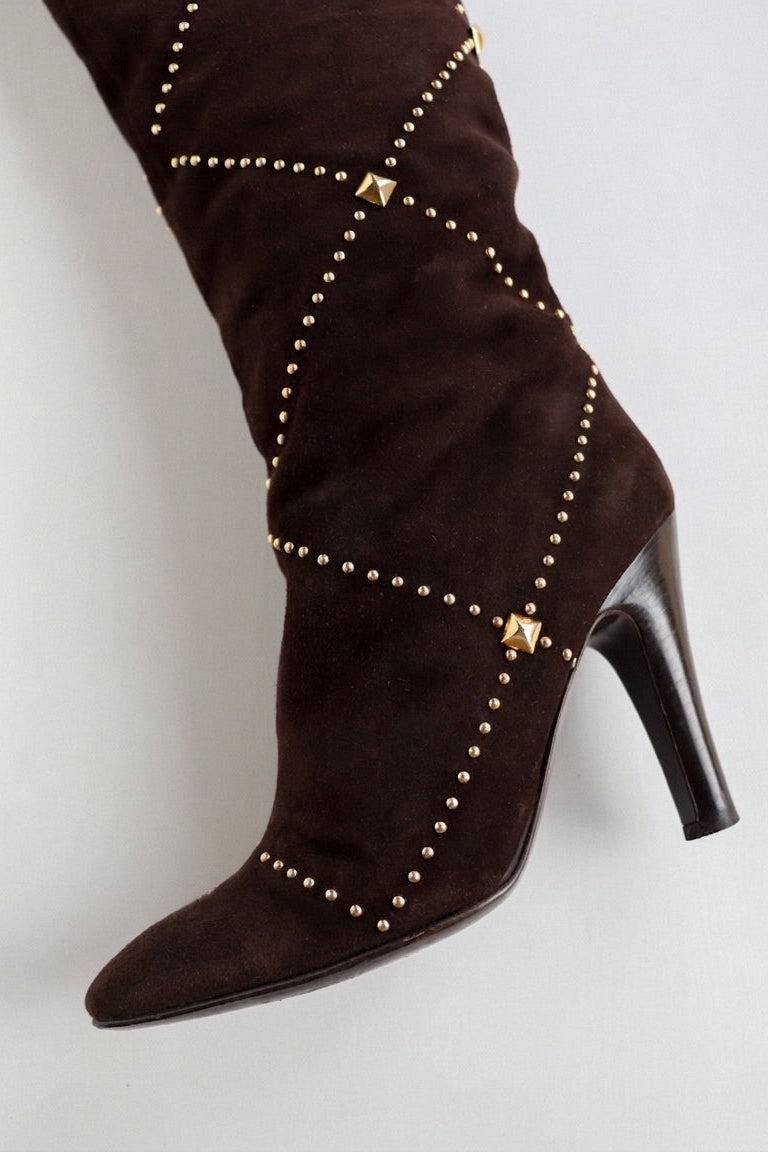 Vintage Roberto Cavalli Suede Boots 36