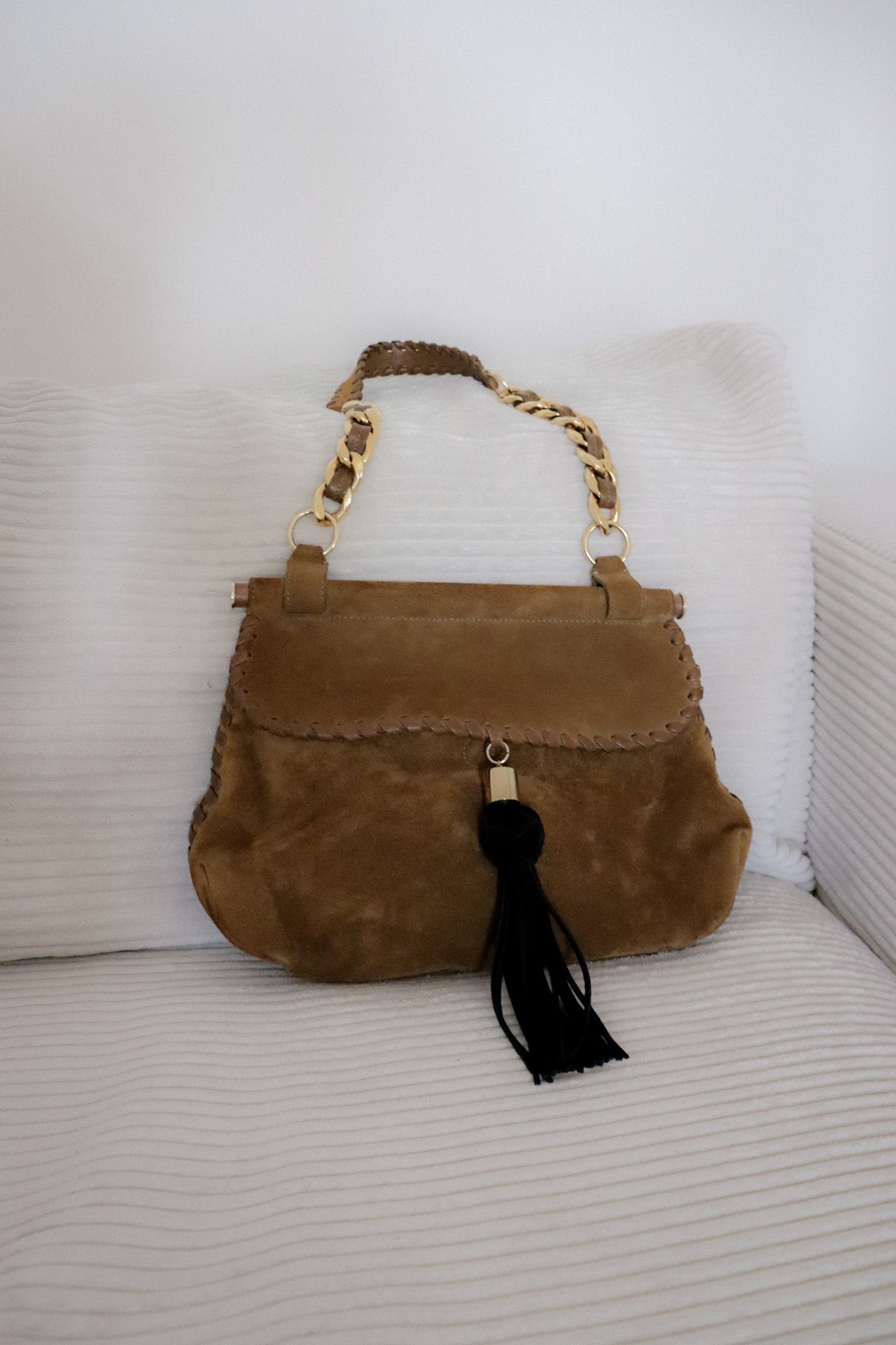 Vintage Jimmy Choo Suede Bag