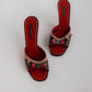 Vintage Louis Vuitton x Murakami Cherry Mules 37.5