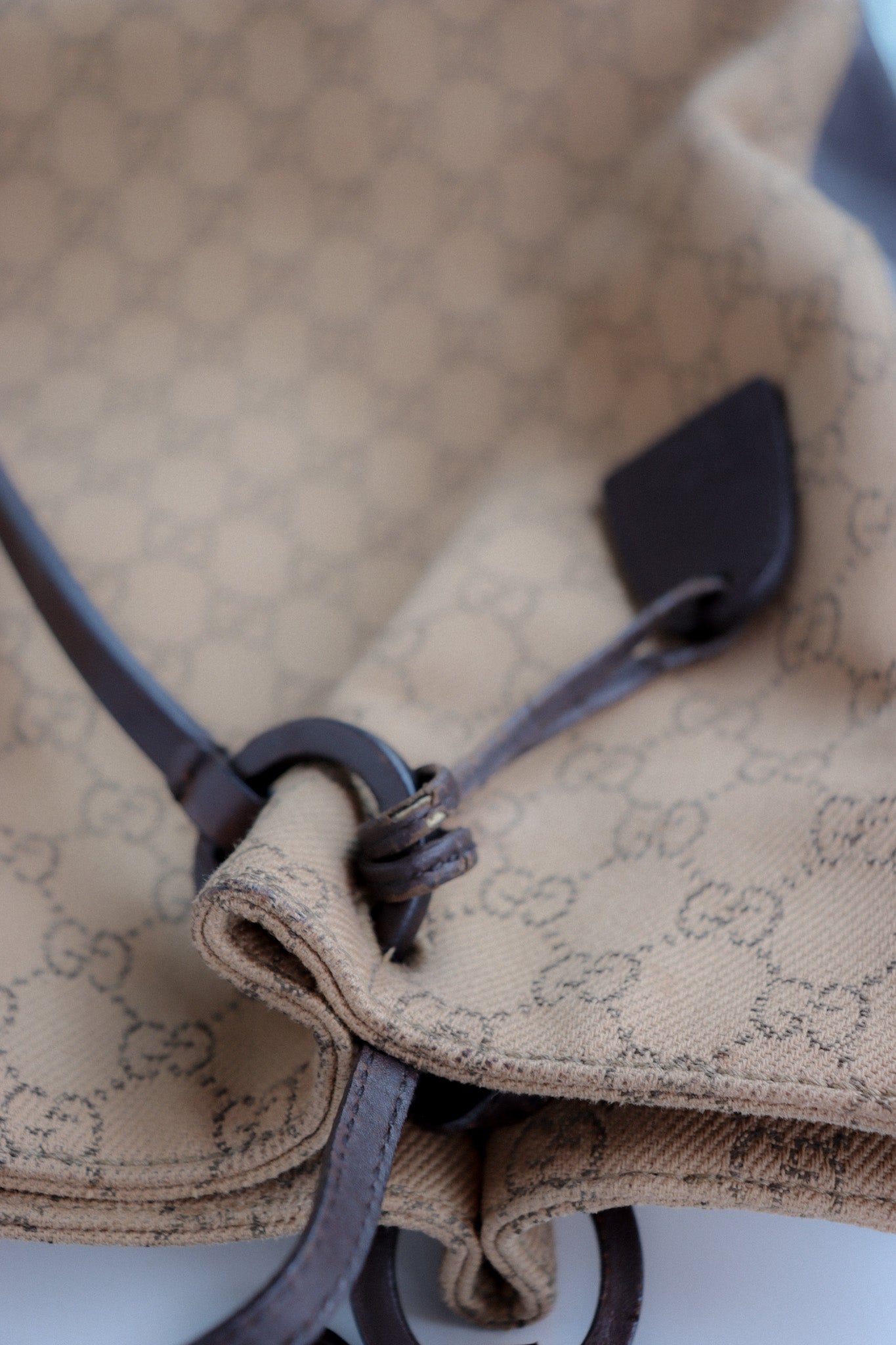 Vintage Gucci Monogram Shoulder Bag