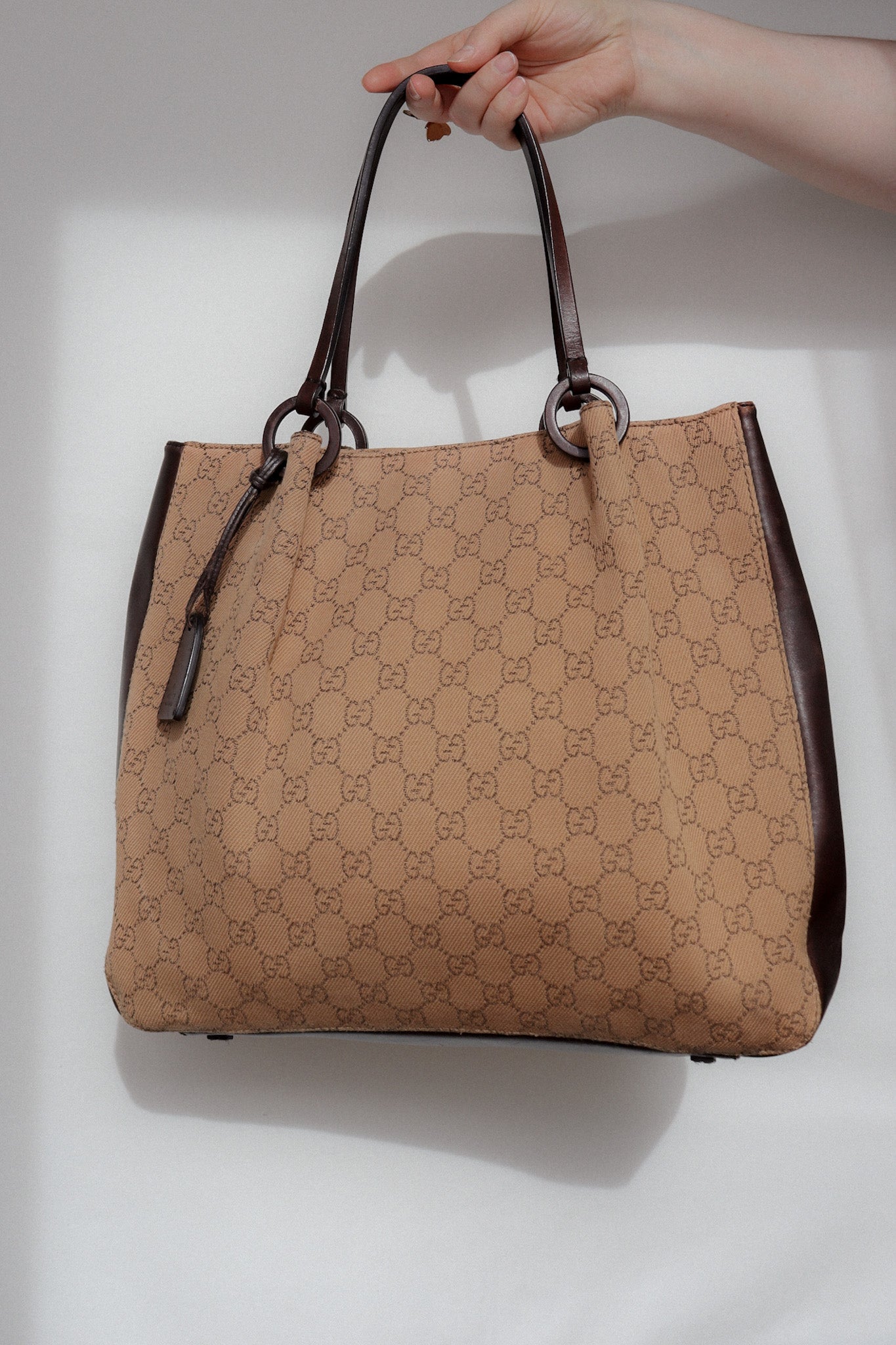 Vintage Gucci Monogram Shoulder Bag