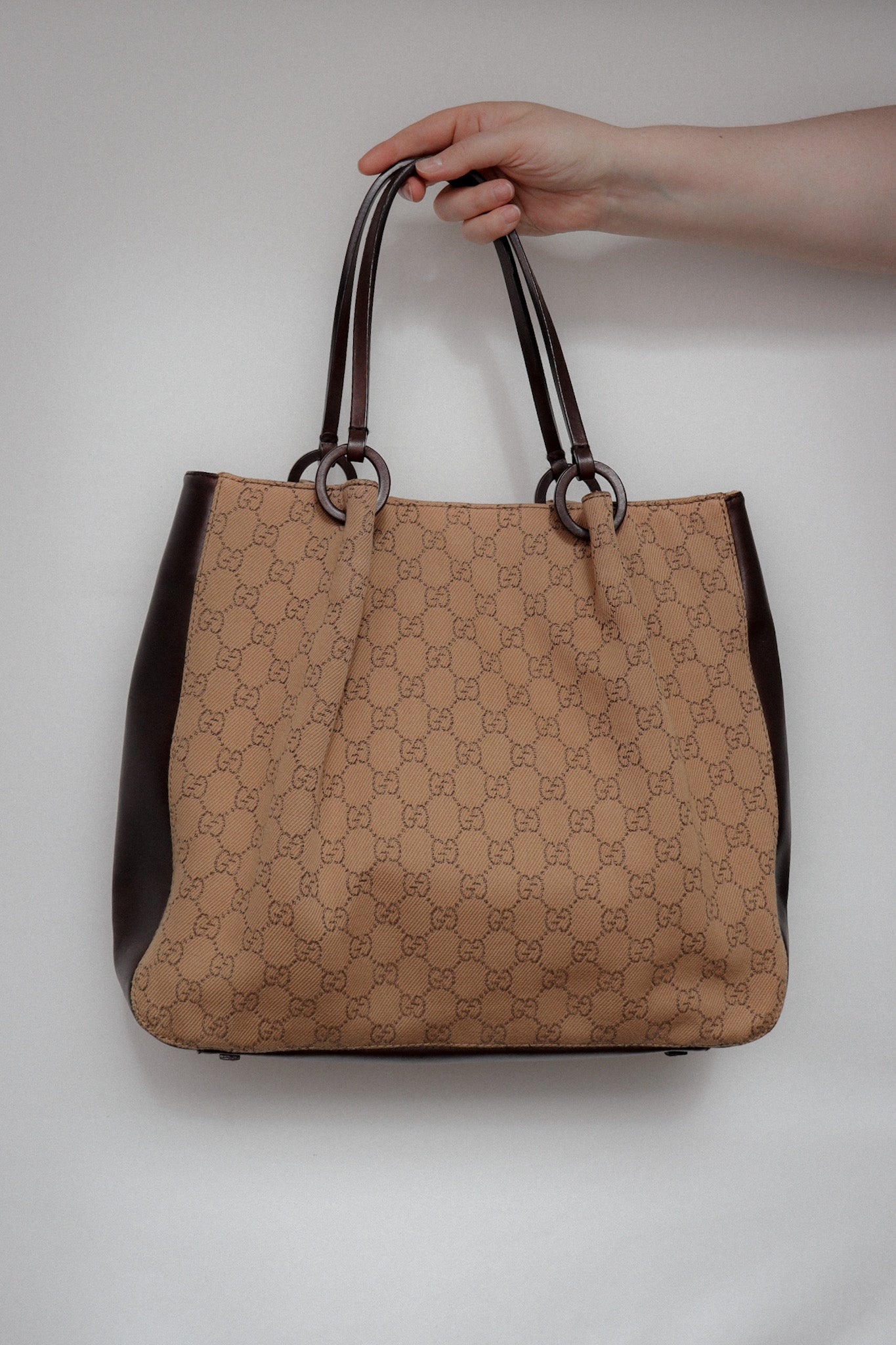 Vintage Gucci Monogram Shoulder Bag