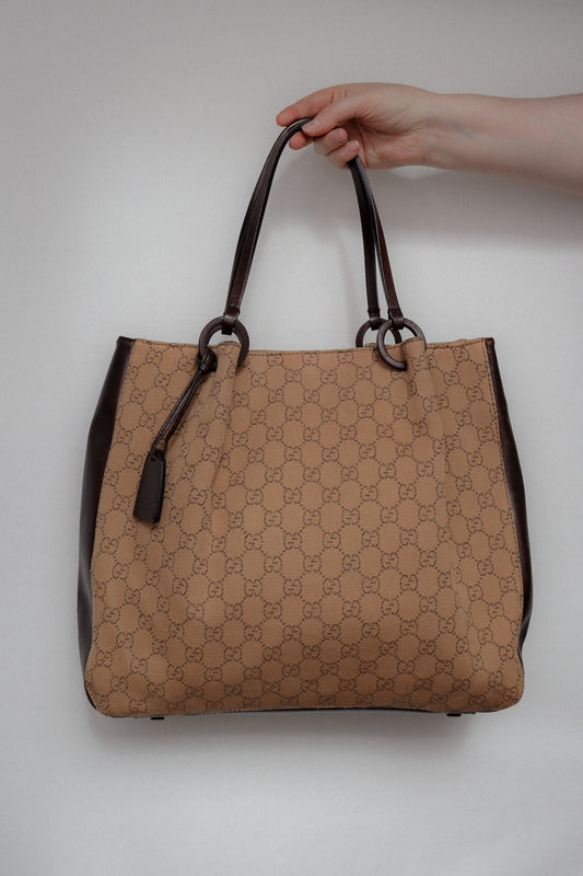 Vintage Gucci Monogram Shoulder Bag