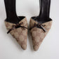 Vintage Gucci Bow Mules 37