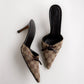 Vintage Gucci Bow Mules 37