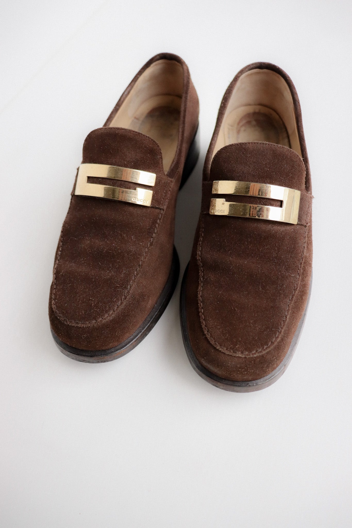 Vintage Gucci Suede Loafer 37.5