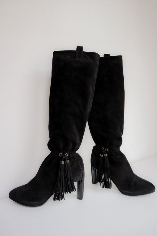Vintage Celine Knee High Boots 37.5