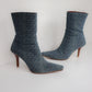 Vintage Gucci Denim Ankle Boots 38