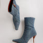 Vintage Gucci Denim Ankle Boots 38