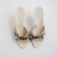 Vintage Gucci Horsebit Bamboo Mules 38