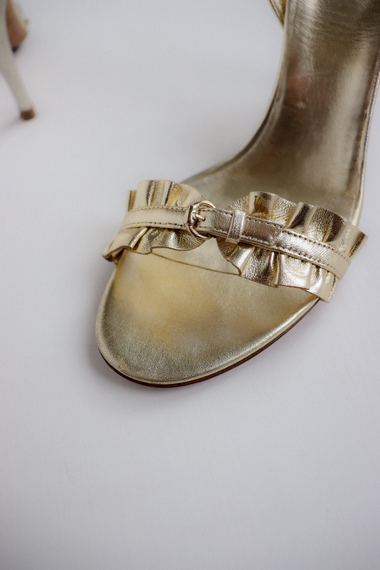 Vintage Gucci Buckle High Heels 38