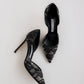 Vintage Manolo Blahnik Lace Heels 38