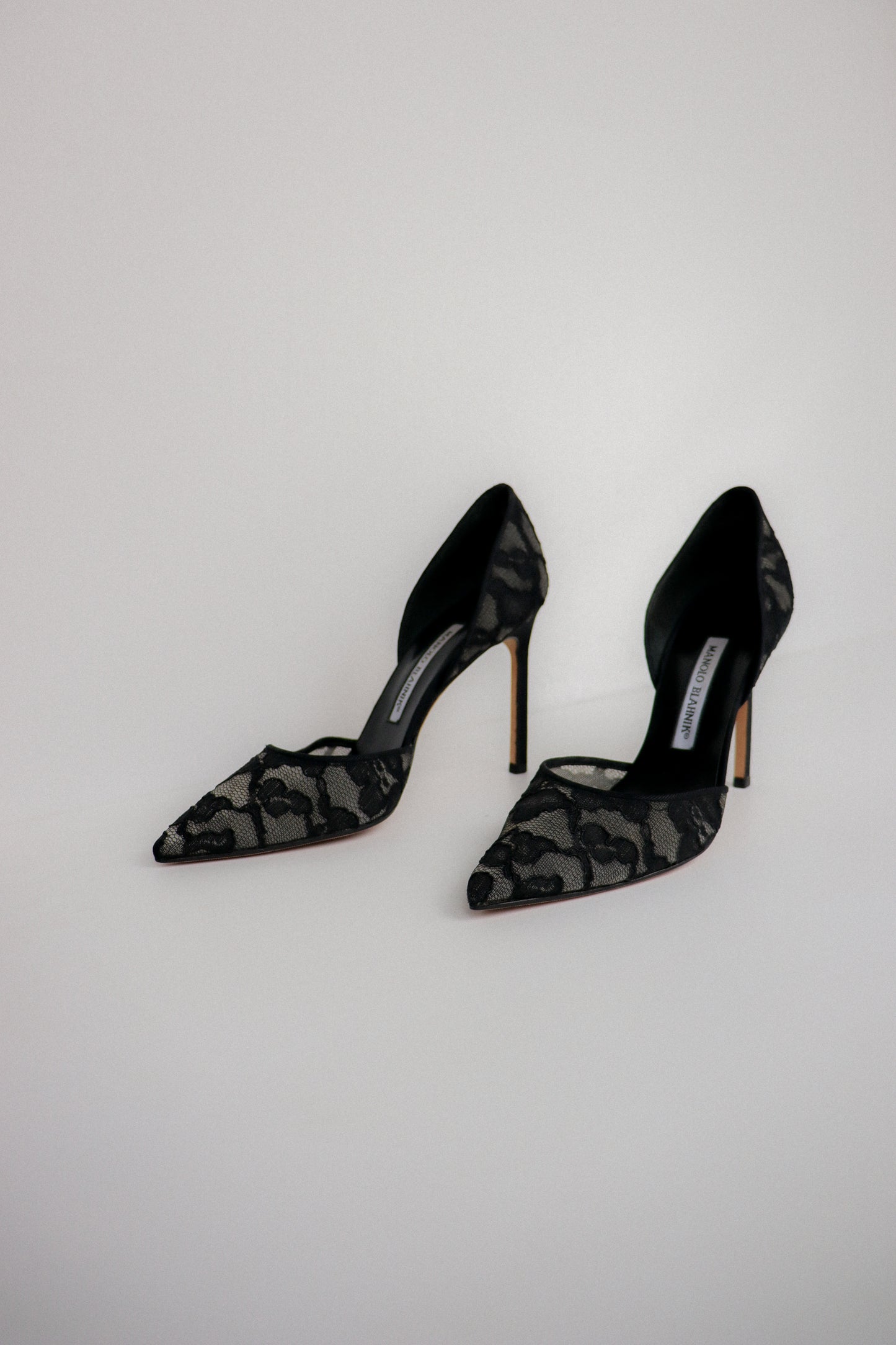 Vintage Manolo Blahnik Lace Heels 38