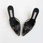 Vintage Manolo Blahnik Lace Mules 37.5