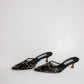 Vintage Manolo Blahnik Lace Mules 37.5