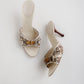 Vintage Gucci Horsebit Bamboo Mules 36.5