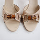 Vintage Gucci Horsebit Bamboo Mules 36.5