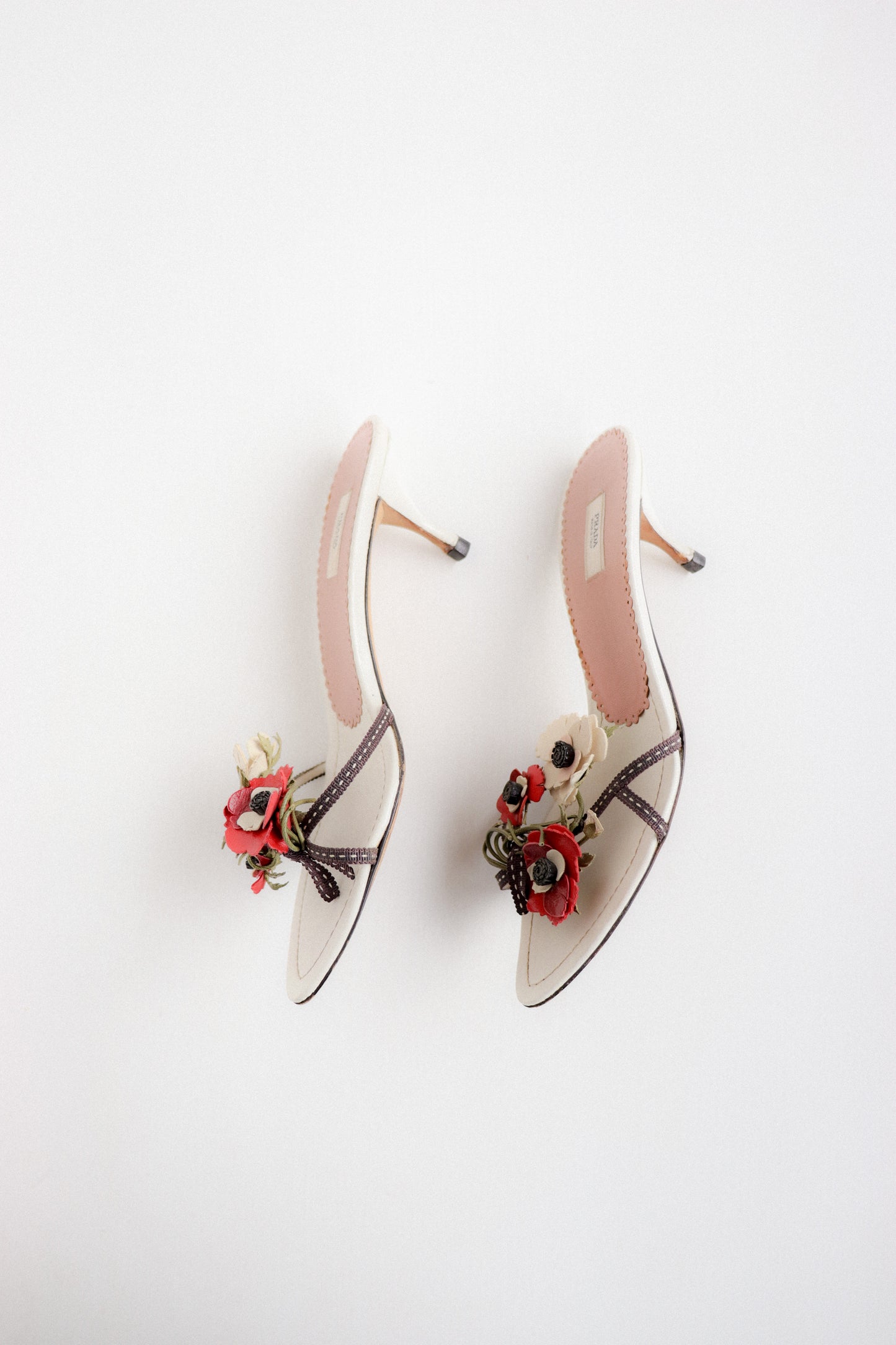 Vintage Prada Poppy Mules 36