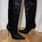 Vintage Gucci Velvet Boots Tom Ford Fall 1997 - 36.5