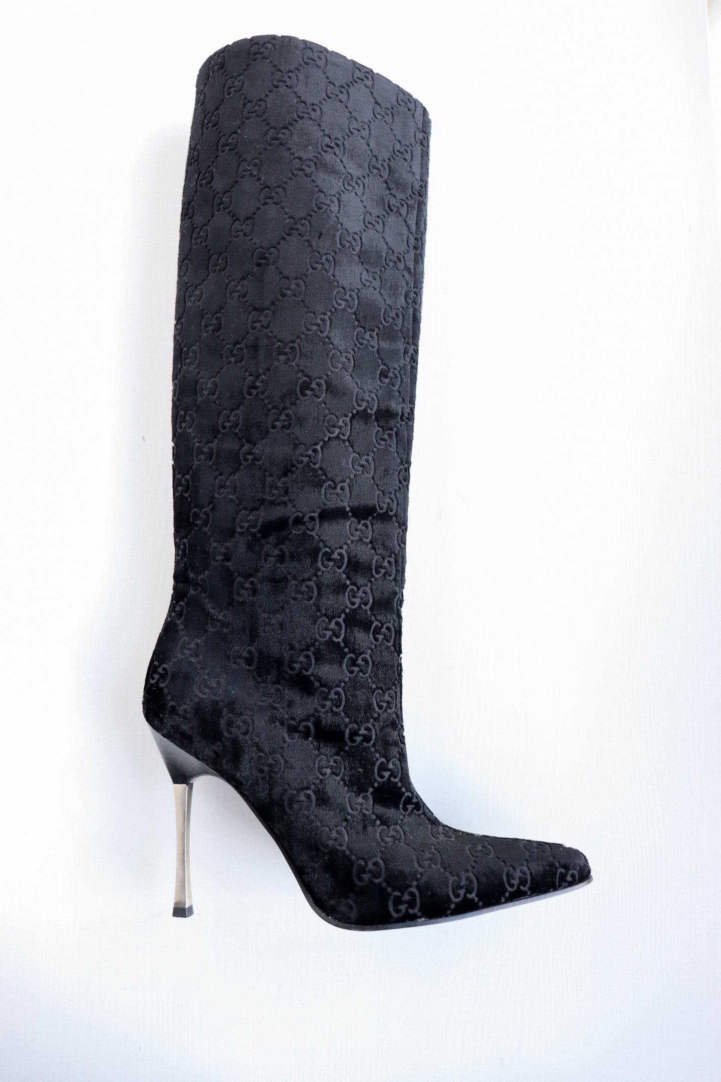 Vintage Gucci Velvet Boots Tom Ford Fall 1997 - 36.5