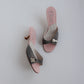 Vintage Dior Padlock Mules 37