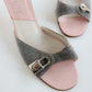 Vintage Dior Padlock Mules 37