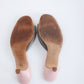 Vintage Dior Padlock Mules 37