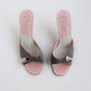 Vintage Dior Padlock Mules 37