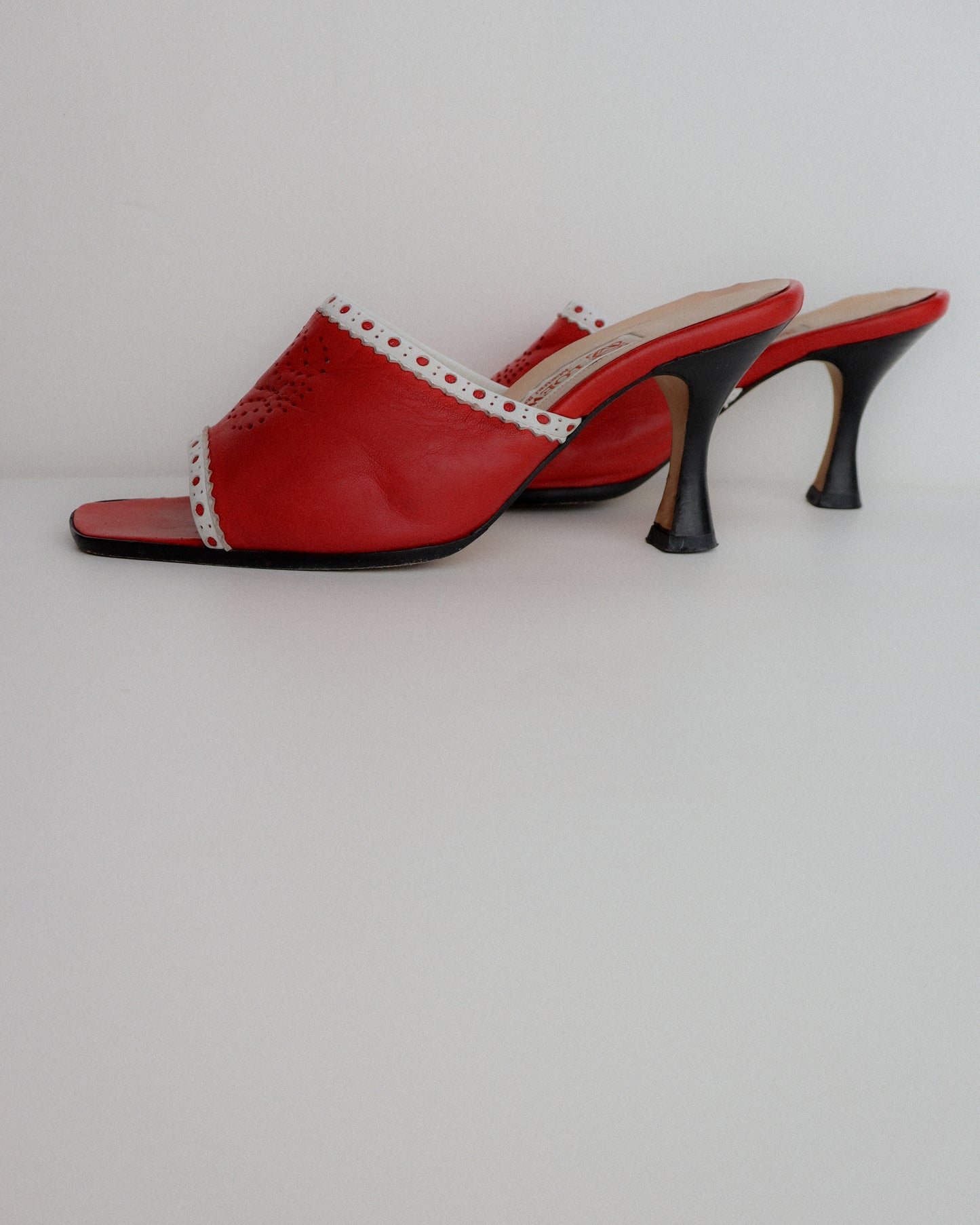 Vintage Loewe Anagram Mules 36