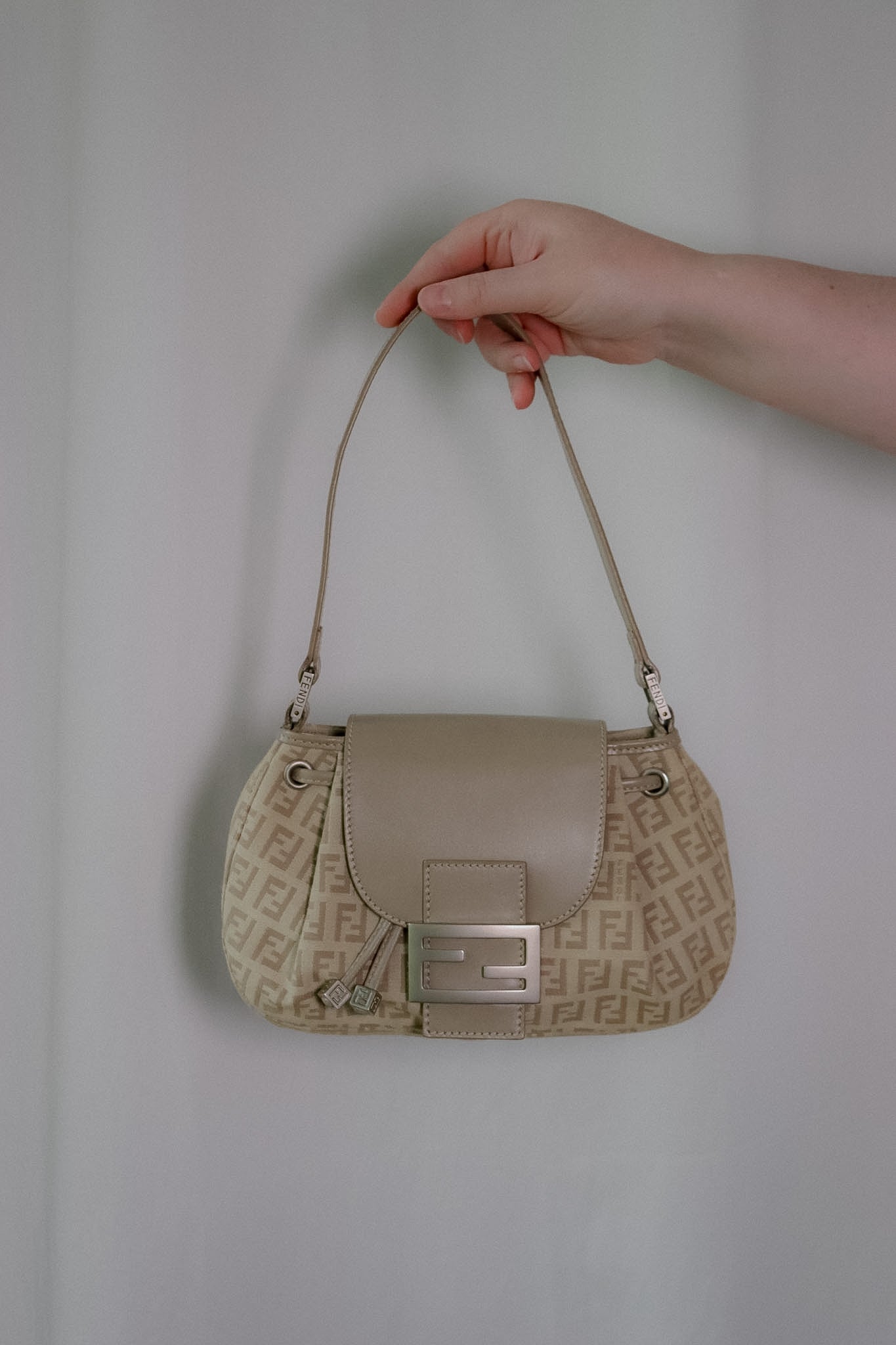 Vintage Fendi Zucchino Flap Bag