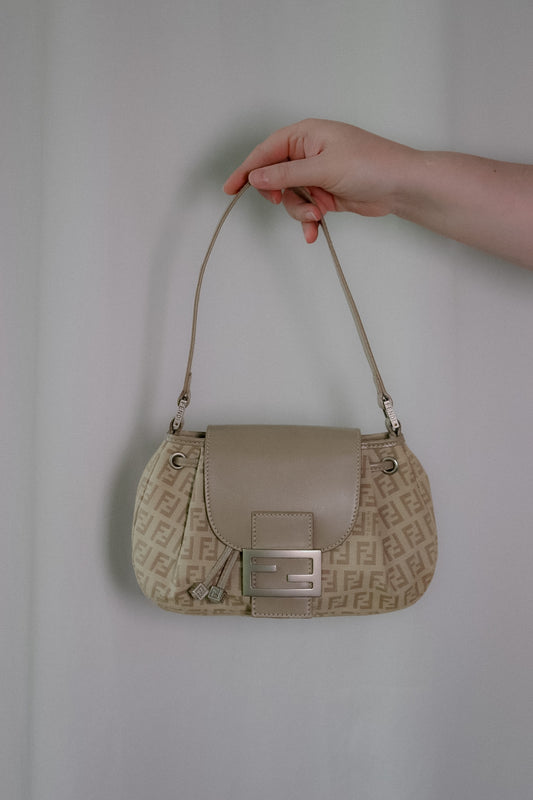 Vintage Fendi Zucchino Flap Bag