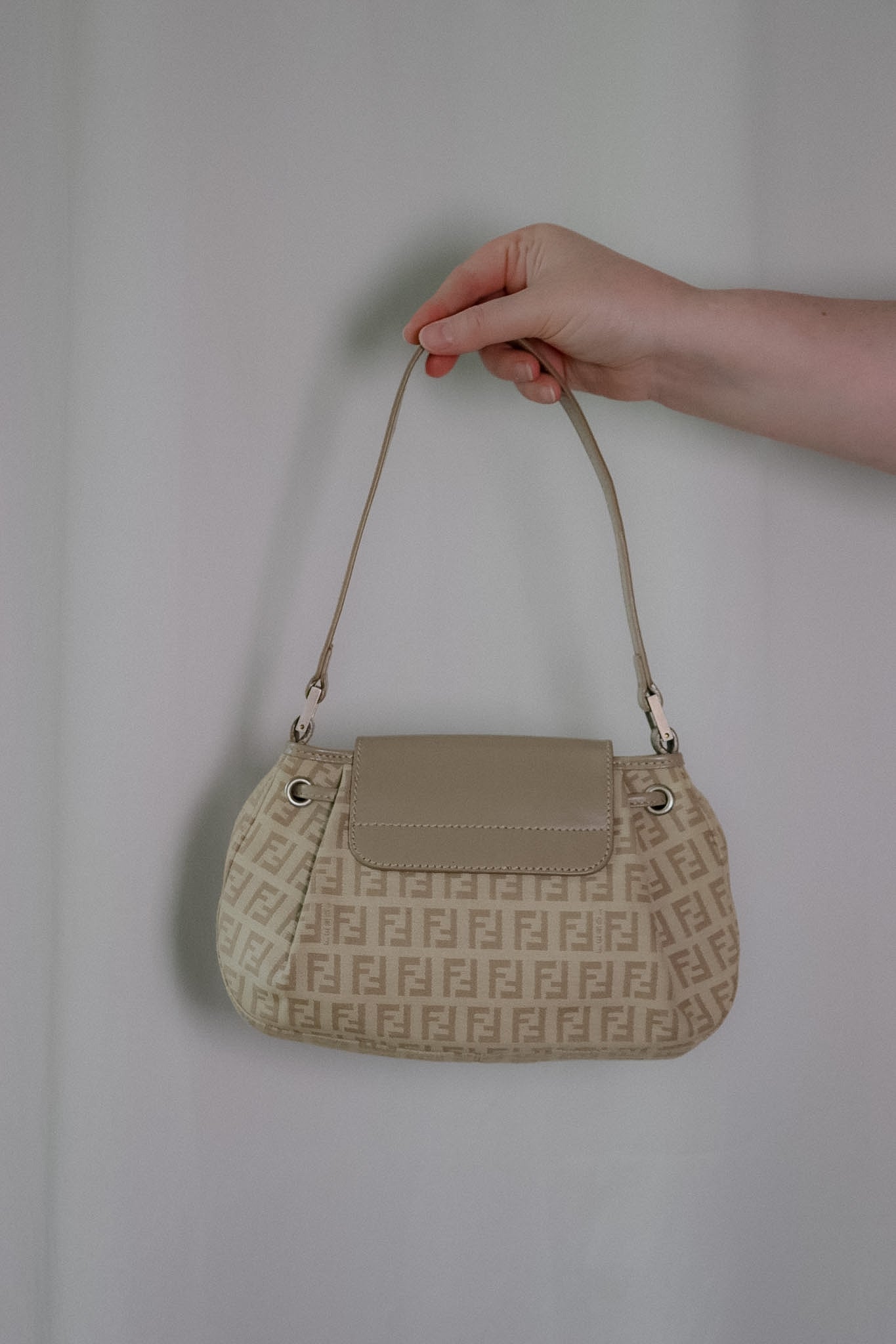 Vintage Fendi Zucchino Flap Bag