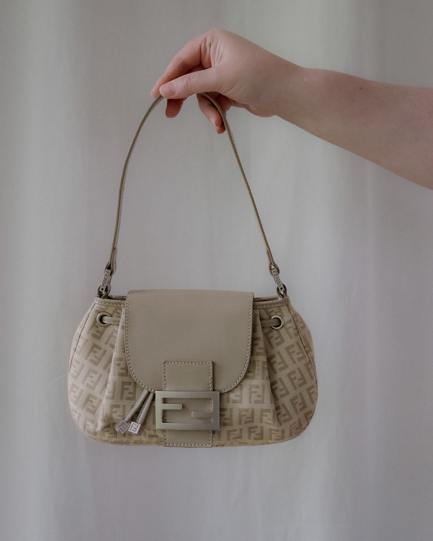 Vintage Fendi Zucchino Flap Bag
