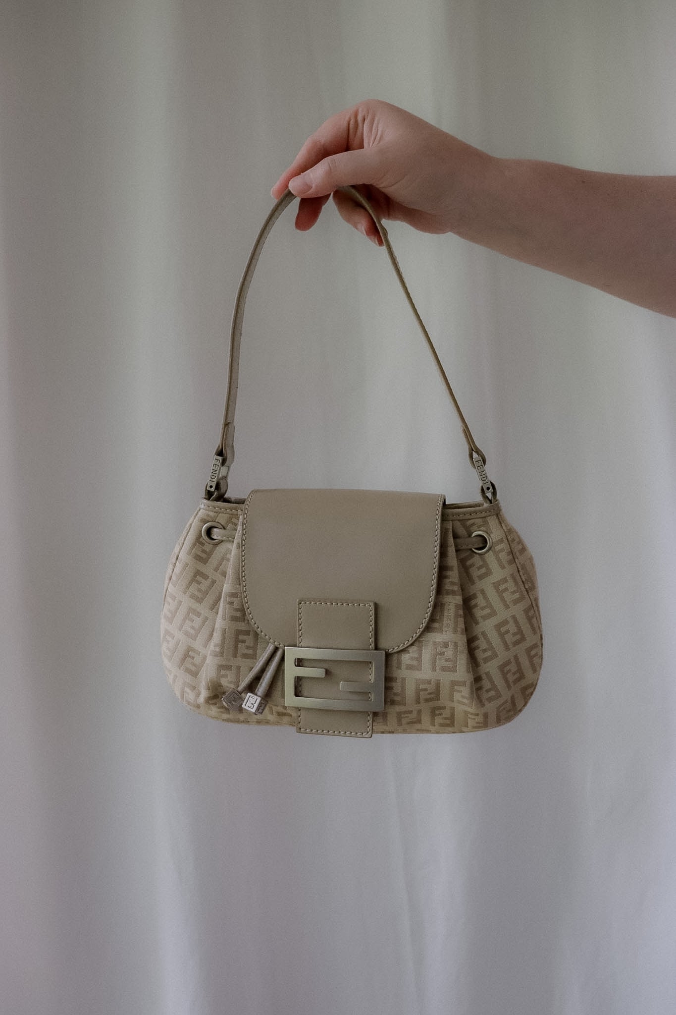 Vintage Fendi Zucchino Flap Bag
