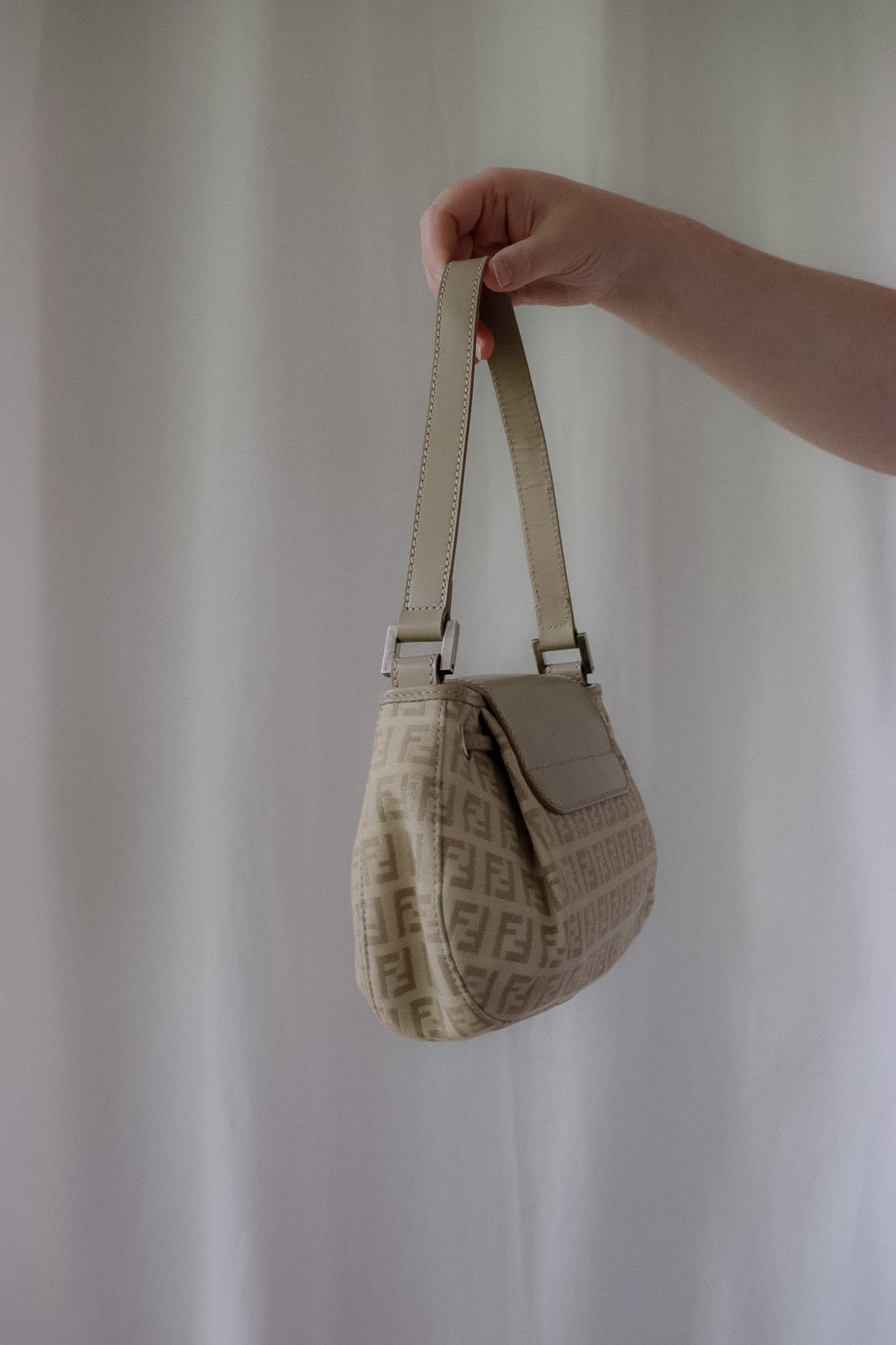 Vintage Fendi Zucchino Flap Bag