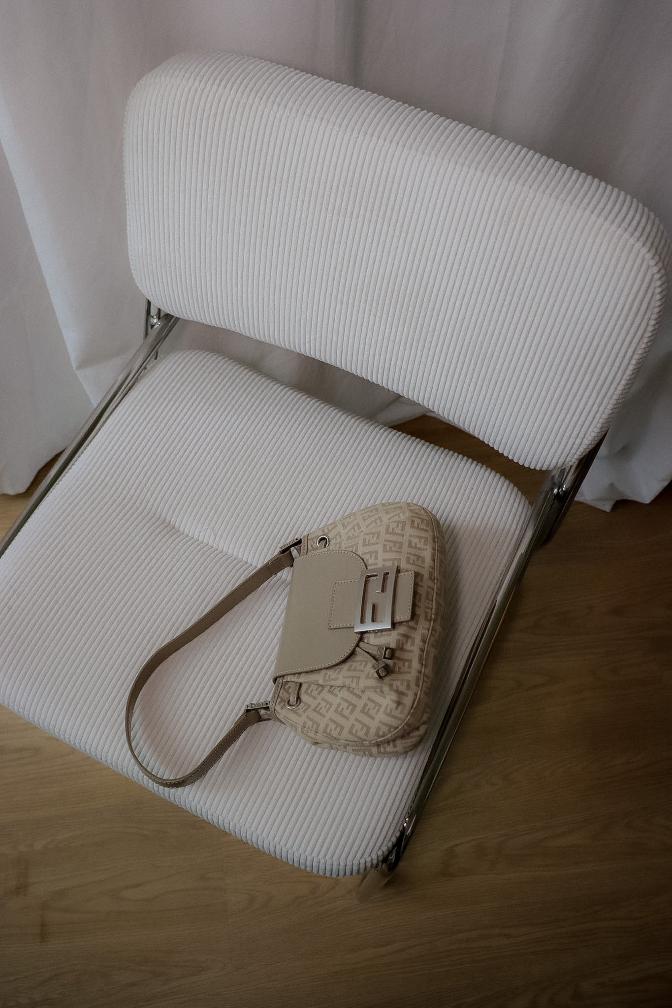 Vintage Fendi Zucchino Flap Bag
