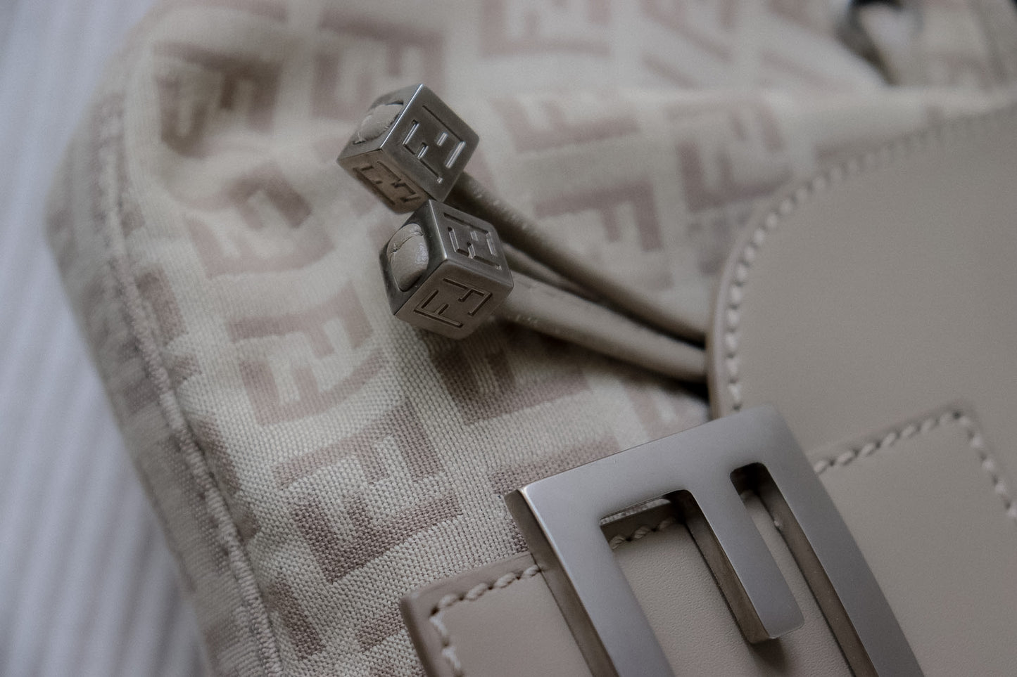 Vintage Fendi Zucchino Flap Bag
