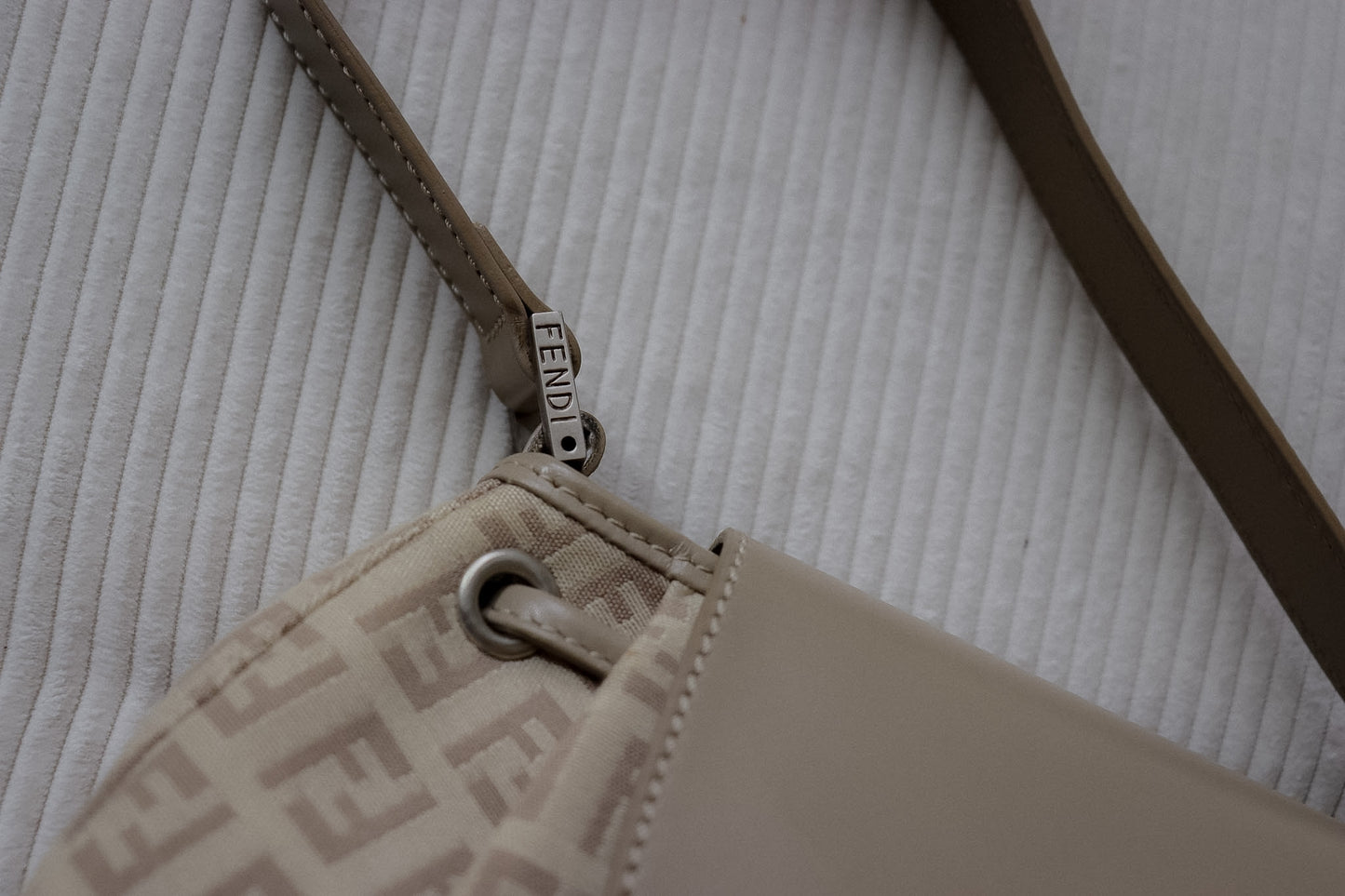 Vintage Fendi Zucchino Flap Bag