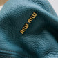Vintage Miu Miu Teal Hobo Bag