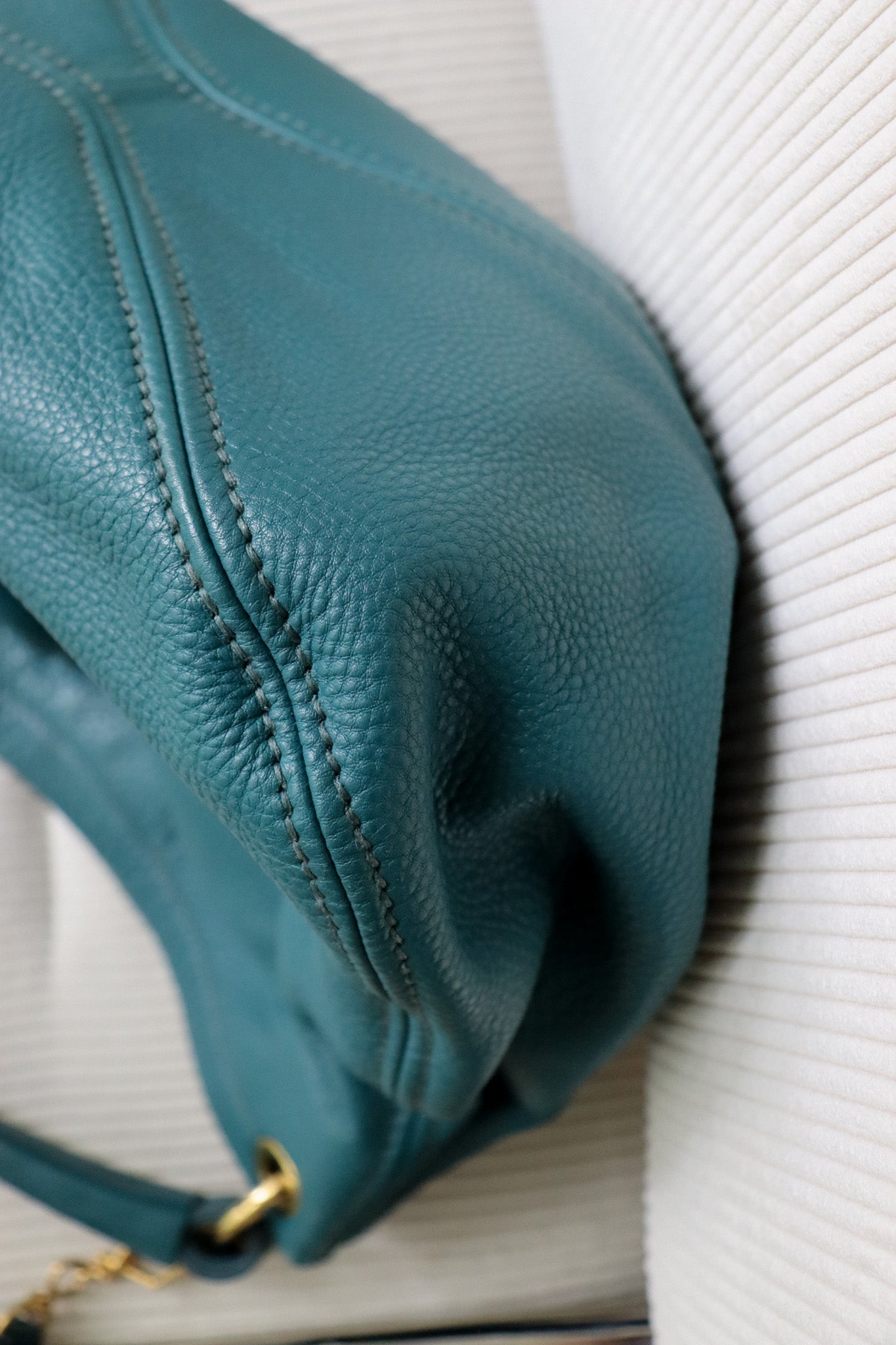 Vintage Miu Miu Teal Hobo Bag